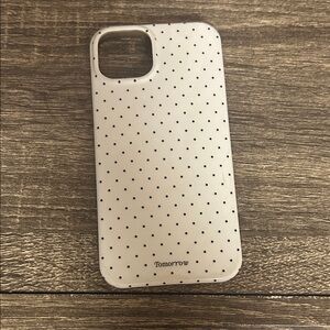Iphone 14 Amazon White Case with Black Dots